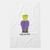 Trick or treat- Cute Frankenstein Theedoek (Verticaal)