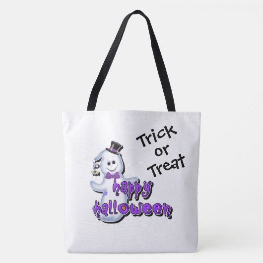 Trick or treat Cute Ghost Tote Bag (Voorkant)