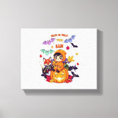 Trick or treat Cute Halloween Canvas Afdruk (Voorkant)