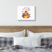 Trick or treat Cute Halloween Canvas Afdruk (Insitu (Slaapkamer))