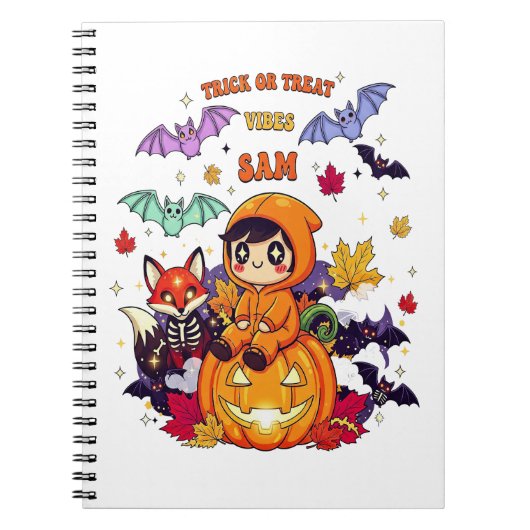 Trick or treat Cute Halloween Notitieboek (Voorkant)