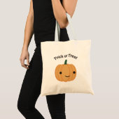 Trick or treat - Cute Pumpkin Tote Bag (Voorkant (product))