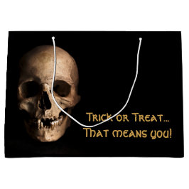 Trick or Treat...Dat Betekent Jou! Snoepzak Groot Cadeauzakje
