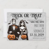 Trick or treat De datum opslaan Kaart (Voorkant)