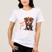 Trick or treat, de keuze is aan jou! Tri-Blend shirt (Voorkant)