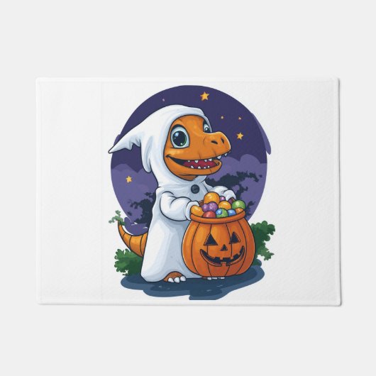 Trick-or-Treat Dino Deurmat (Voorkant)