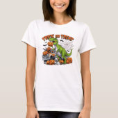 Trick or treat Dinosaur Halloween T-shirt (Voorkant)