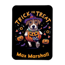 Trick or treat Dog - Ghoul Gang Geel Zwart Magneet
