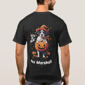 Trick or treat Dog - Spooktacular Soiree Zwart T-shirt (Achterkant)