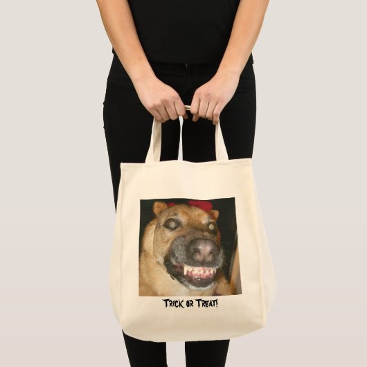 Trick or treat Dog! Tote Bag (Voorkant (product))