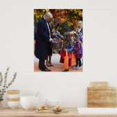 Trick or treat Donald Trump Halloween Portret Poster (Keuken)