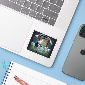 Trick-or-Treat Ducks Halloween Sticker (Laptop met iPhone)