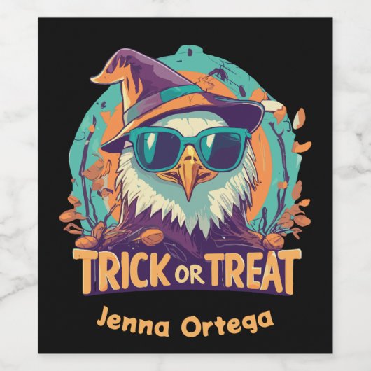 Trick or treat Eager - Fright Night Wijn Etiket (Enkel label)