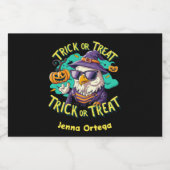 Trick or treat Eager - Vampier Vibes Sparkling Wijnetiket (Enkel label)