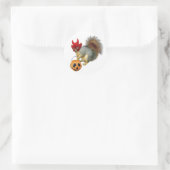 Trick or treat Eekhoorn Ronde Sticker (Tas)