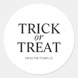 TRICK OR TREAT ETIKET