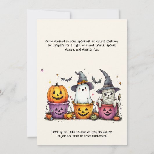 Trick-or-Treat EXTRAVAGANZA! Kaart (Achterkant)