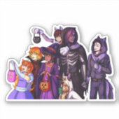 Trick or treat Familie Sticker (Voorkant)