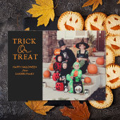 Trick Or Treat Family Photo Halloween Feestdagenkaart