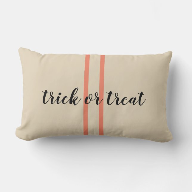 trick or treat Farmhouse Style Accent Pillow Kussen (Voorkant)