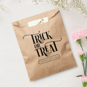Trick or treat Favor Bag Bedankzakje (Gezegeld)