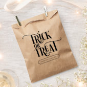 Trick or treat Favor Bag Bedankzakje (Geknipt)