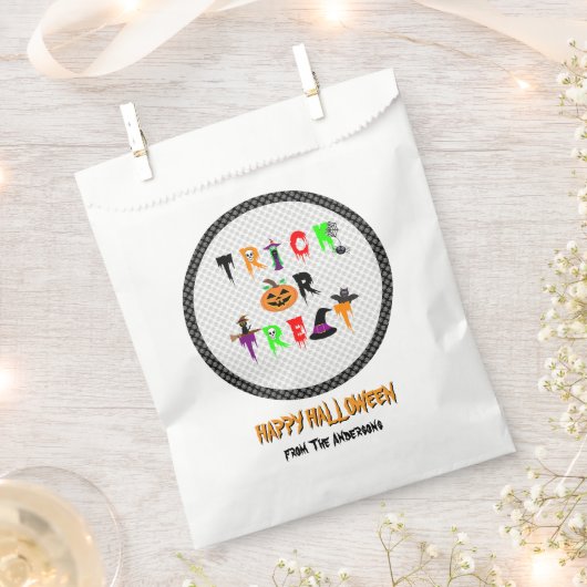 Trick or treat Favor Bags Bedankzakje (Geknipt)