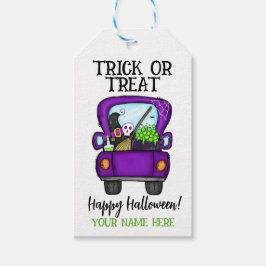 Trick or treat Favor Tag Cadeaulabel