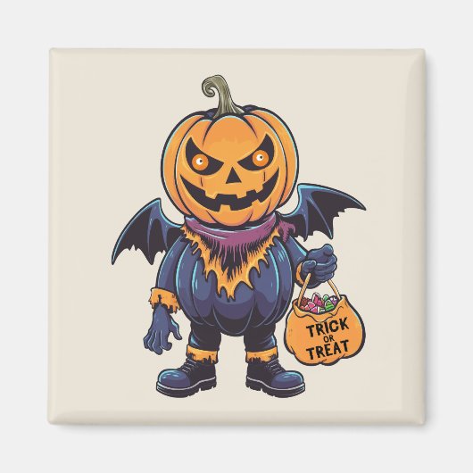 Trick or treat | Fijne Halloween Magneet (Voorkant)