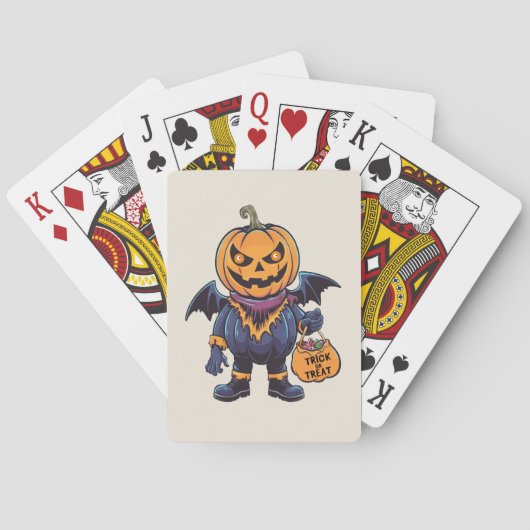 Trick or treat | Fijne Halloween Pokerkaarten (Achterkant)
