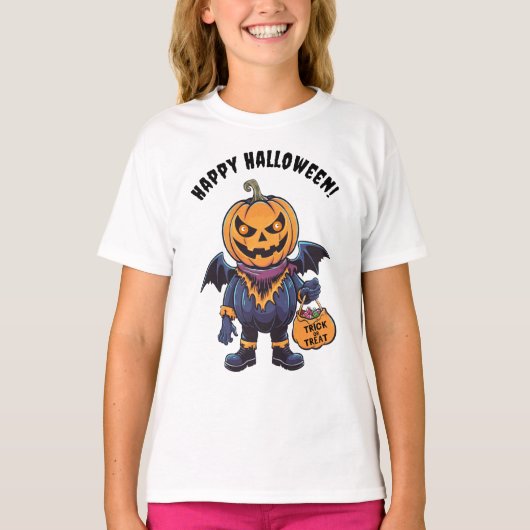 Trick or treat | Fijne Halloween T-shirt (Voorkant)