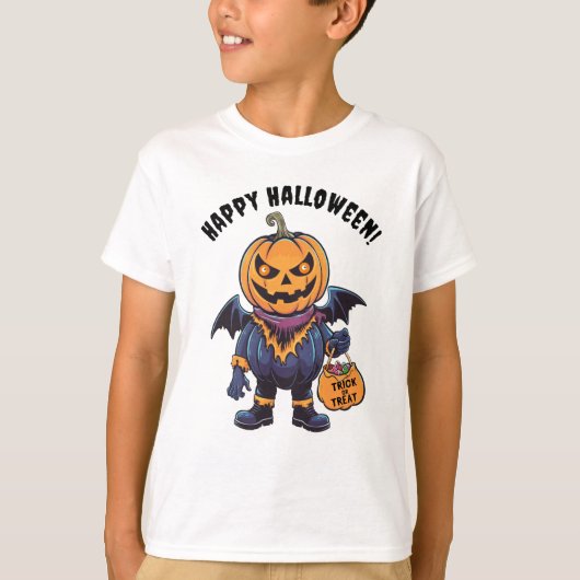 Trick or treat | Fijne Halloween T-shirt (Voorkant)