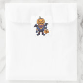 Trick or treat | Fijne Halloween Vierkante Sticker (Tas)
