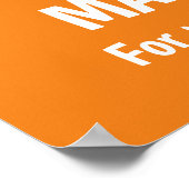 Trick or treat Fondsenwerving PTO PTA Kerkbanner Poster (Hoek)