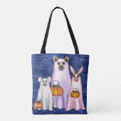 Trick or treat Forest Vrienden Ghost Trio Tote Bag (Achterkant)