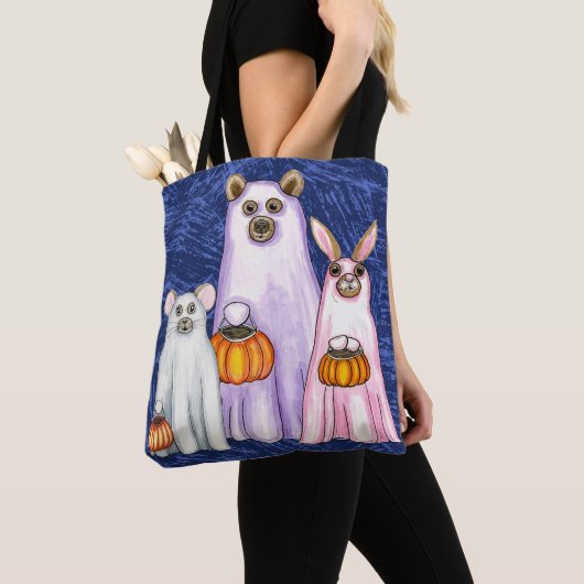 Trick or treat Forest Vrienden Ghost Trio Tote Bag (Dichtbij)