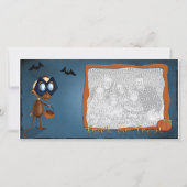 Trick or treat-fotomplate feestdagenkaart (Voorkant)