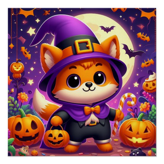 Trick or treat Fox Perfect Poster (Voorkant)