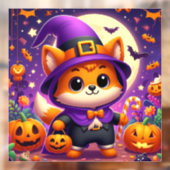 Trick or treat Fox Raamsticker (Vel 2)