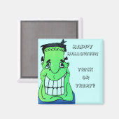 TRICK OR TREAT, FRANKENSTEIN magnet (Voorkant / Achterkant)