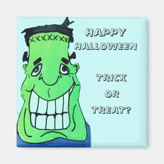 TRICK OR TREAT, FRANKENSTEIN magnet (Voorkant)
