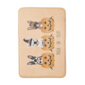 Trick or treat French Bulldogs Pumpkin Badmat (Voorkant Verticaal)