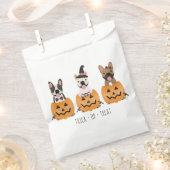 Trick or treat French Bulldogs Pumpkin Bedankzakje (Geknipt)
