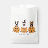 Trick or treat French Bulldogs Pumpkin Bedankzakje (Voorkant)