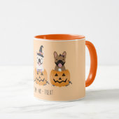 Trick or treat French Bulldogs Pumpkin Mok (Voorkant rechts)