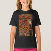 Trick or treat Full Chest Halloween Kleding Unisex T-shirt (Voorkant)