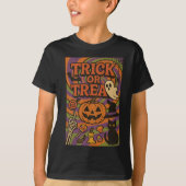 Trick or treat Full Chest Halloween Kleding Unisex T-shirt (Voorkant)