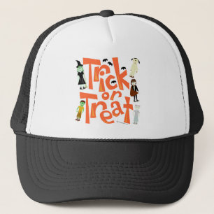 Trick or treat Fun Character Art Spooky Schattige Trucker Pet