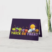 Trick or treat fun kaart (Voorkant)