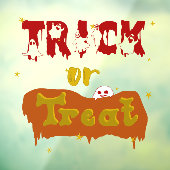 Trick or treat Funny Boo Halloween Raamsticker (Vel 3)